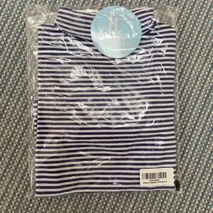 Little English - new with tags - Pima cotton turtle neck - blue